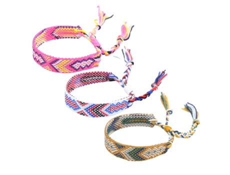 Pulseras Tejidas Con Borlas, Joyería Bohemia Para Mujeres, Pulseras De Amistad Para Mujeres Y Niñas, Estilo 2 ZMDECQNA