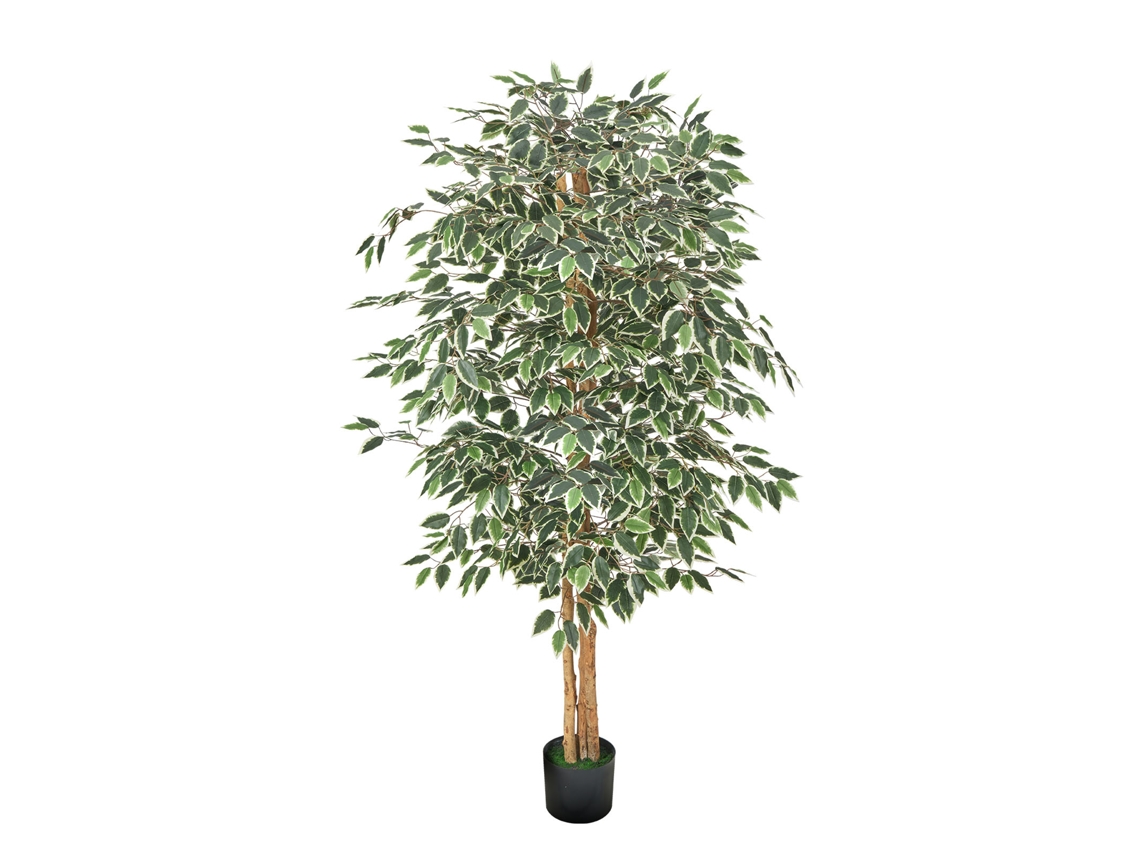 Ficus artificial Succebuy de 183 cm, planta decorativa de pie para interiores