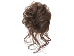 2026 Cabelo Sintético Encaracolado e Desarrumado, Estilo Cachos, Castanho Claro