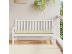 Cojín grande para banco de jardín, 150x50x2 cm, tela Oxford beige, HARLANV1