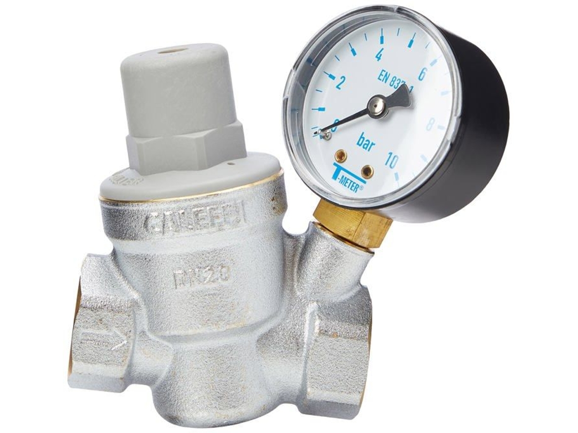 Regulador de Presión THERMADOR 3/4 con Manómetro R53320M
