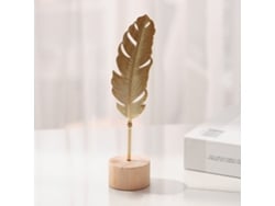 Escultura De Mesa Con Pan De Oro Para Decoración Moderna.