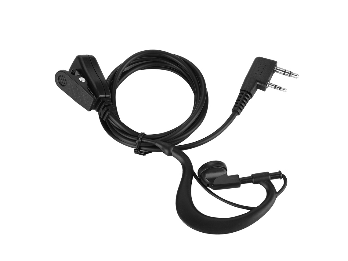 Auriculares Con Gancho Para La Oreja Para Walkie-talkie Con Botón Ptt, Duraderos Y Cómodos Para Radios Bidireccionales.