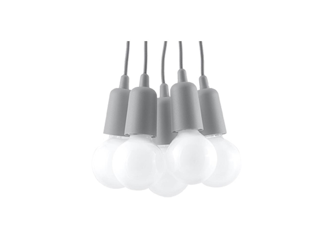 Sollux Sl.0577 Lámpara Colgante Diego 5 Gris