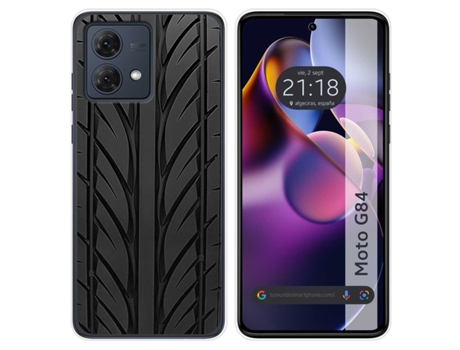 Funda Diseño Neumatico para Motorola Moto G84 5G TUMUNDOSMARTPHONE Silicona Multicolor