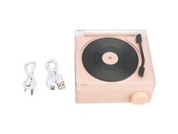 Tocadiscos Bluetooth 5.0 Con Funciones De Altavoz Y Despertador