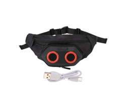 Bolsa De Cintura Con Altavoz Bt Impermeable Bolsa Desmontable Sonido Fuerte Para Deportes Al Aire Libre Negro