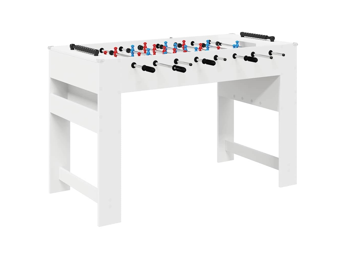 Mesa De Futbolín De Madera Elaborada Vidaxl Blanco Madera Elaborada (125 X 60,5 X 80 Cm)