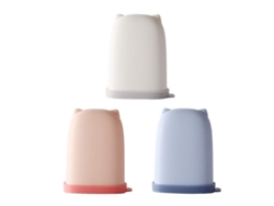 2026-3 Piezas Caja De Jabón Portátil Impermeable, Silicona Y Abs, Para Viaje Y Baño, Azul Blanco Rosa