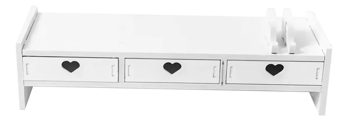 Soporte elevador para PC, 3 cajones, Whitevayotoy
