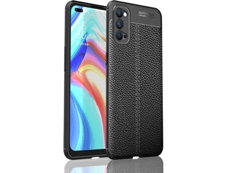 Funda Oppo Reno 4 5G PHONESHIELD Rugged Leather Negro