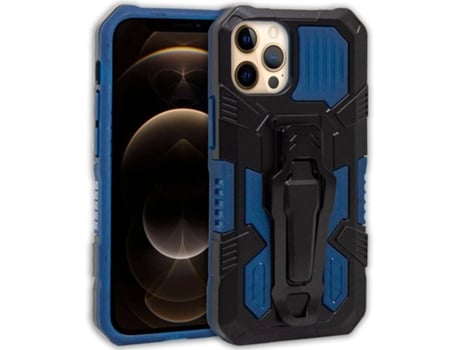 Funda iPhone 12 Pro Max COOL Clip Azul Marino y Negro
