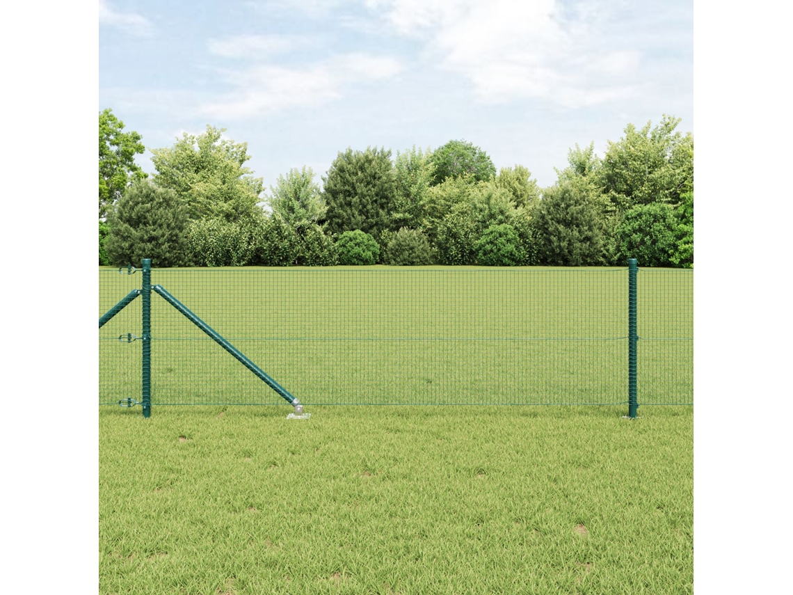 Juego de postes para cerca, juego de 2, verde, Lovely Home