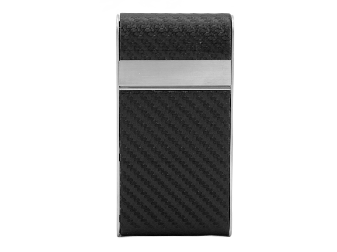 Estuche Metálico Delgado Hecho A Mano Para Cigarrillos, Impermeable Y A Prueba De Polvo, Para 20 Cigarrillos Delgados, Negro.
