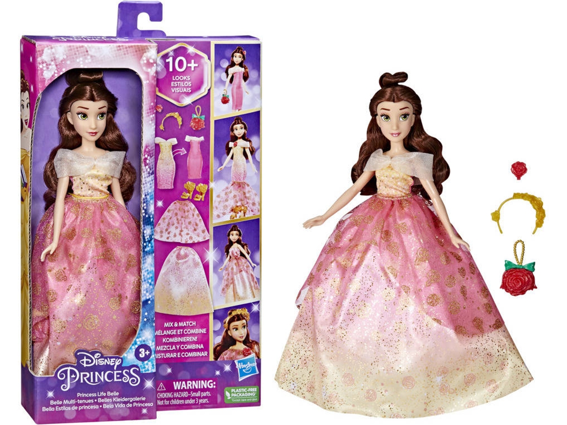 Muñeca HASBRO Disney Princess - Bella Estilos De Princesa (Edad Minima: 3  años)