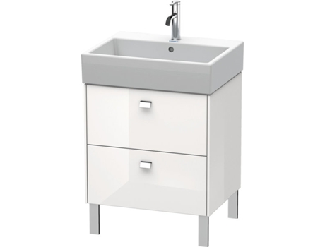 Mueble de aseo DURAVIT Brioso de 58,4 x 45,9 cm 2 extraíbles incl. hueco para sifón y delantal para lavabo Vero Air 235060