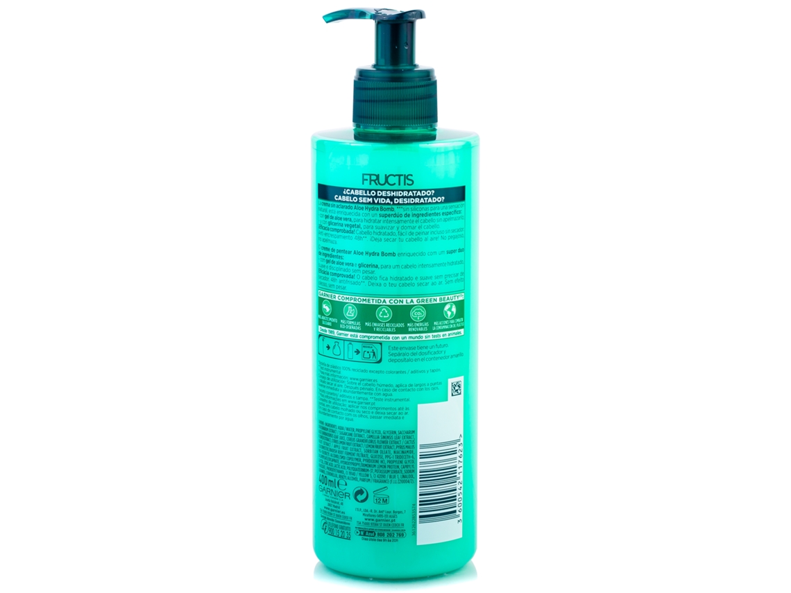 Champú FRUCTIS Aloe Secado Natural Crema Gel Sin Aclarado (400ml)