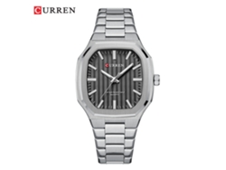 Reloj De Pulsera Rectangular De Acero Con Correa De Acero Para Hombre, Estilo Moderno Y Creativo. Reloj De Pulsera De Cuarzo Para Hombre.