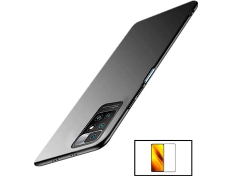 Kit Carcasa + Protector de Pantalla 5D Full Cover Xiaomi Redmi 10 2022 PHONECARE Negro