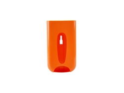 Caja de almacenamiento de pared para bolsas de plástico, color naranja, 147 x 25 cm