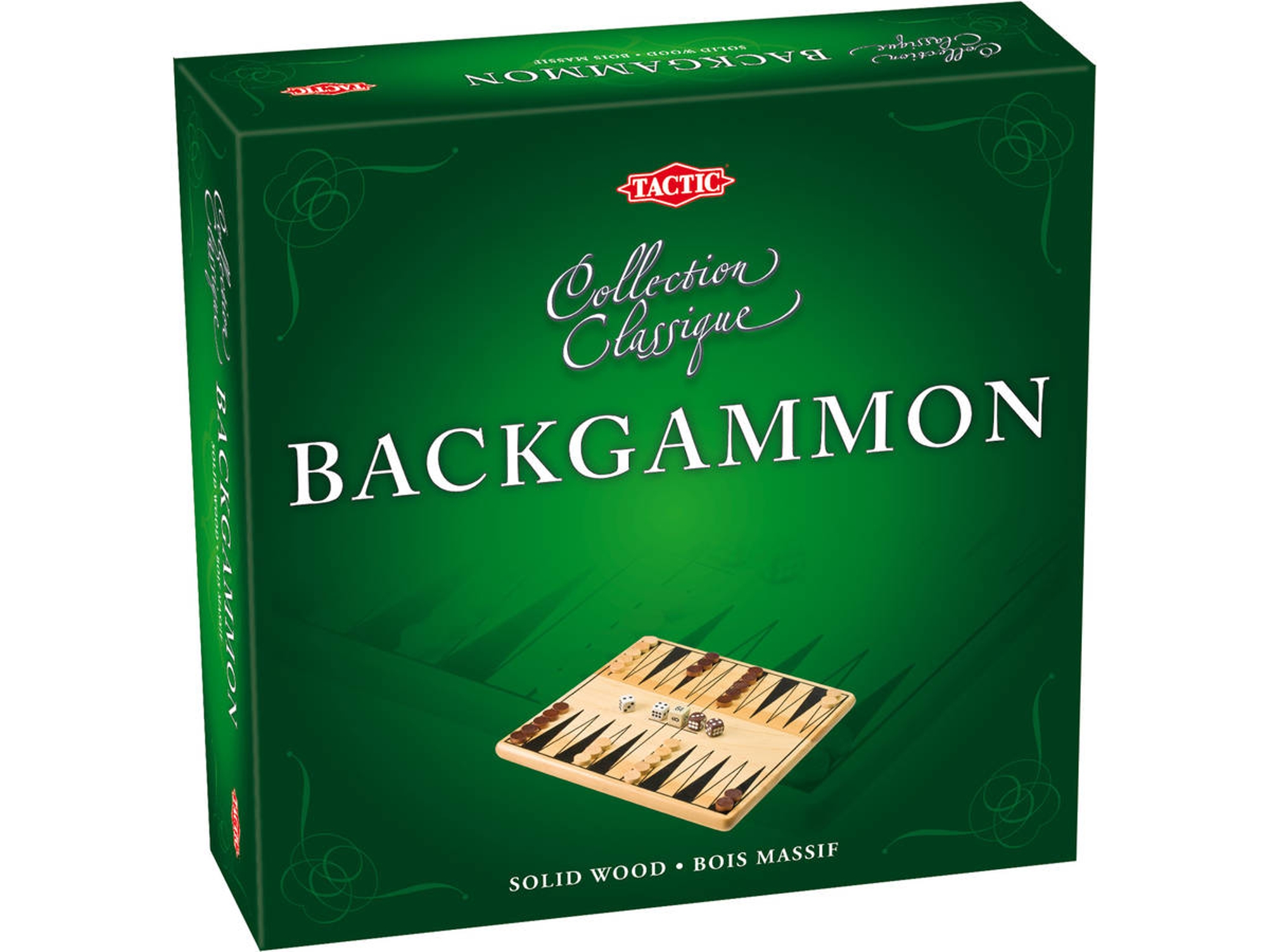 Juego de Mesa TACTIC Backgammon Hout (Edad Mínima: 7)