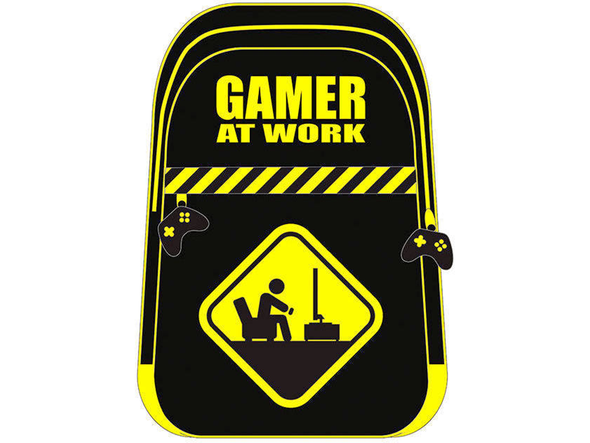 Mochila PYRAMID Gamer at Work Gaming (Negro - Poliéster)