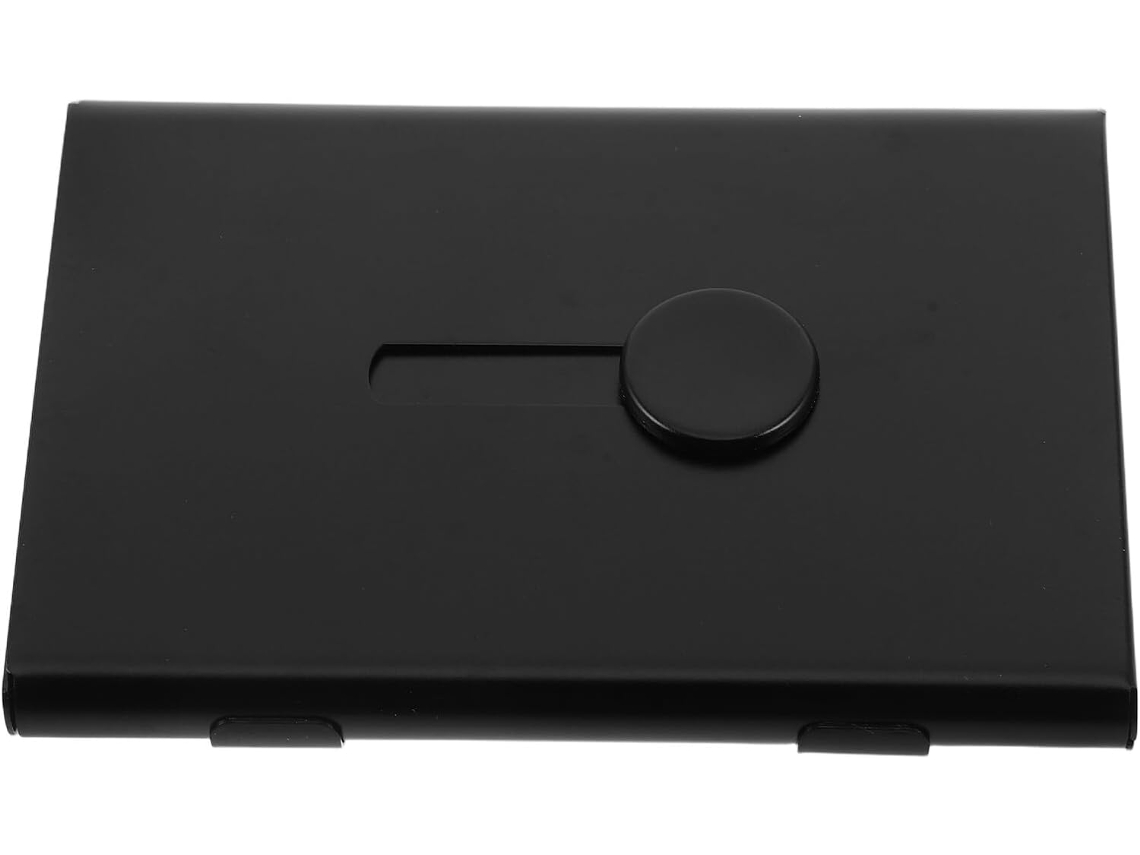 Tarjetero De Mesa De Acero Inoxidable 304 Gris De Gran Capacidad