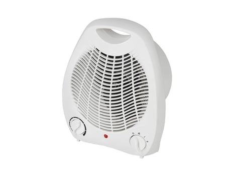 Calefactor Ventilador KLACK de Aire Caliente / Frío, Termoventilador, 2 Niveles Temperatura, Con Termostato 2000W Redondo