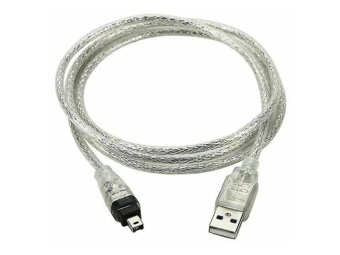 Cable adaptador USB macho a Firewire IEEE 1394 de 4 pines Ilink 1394 para Sony