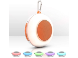 Altavoz Bluetooth portátil IPX5 resistente al agua con iluminación LED, estéreo, graves, TF/AUX, ciclismo, color naranja, Yizhood