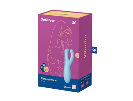 Estimuladores SATISFYER Threesome 4 Vibrador (Azul - 1 Unidad)