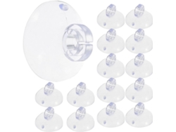 Paquete De 200 Mini Clips Transparentes Con Ventosa Para Guirnaldas De Luces De Exterior.