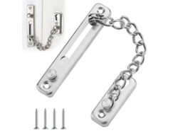 Cadena De Seguridad Para Puertas Antirrobo De Acero Inoxidable Con 4 Tornillos Para Puertas Y Ventanas De Madera