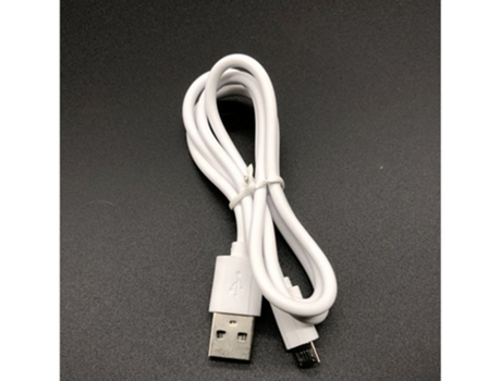 Cable de carga Salida estable sin enredos Cable de carga micro USB 2A Teléfono móvil para auriculares compatibles con Bluetooth Android-Blanco 50 cm