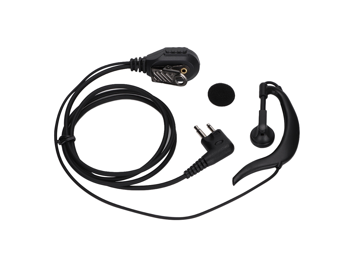 Auriculares Intrauditivos Tipo K Con Micrófono Para Radio Walkie-talkie Binaural De Uso General