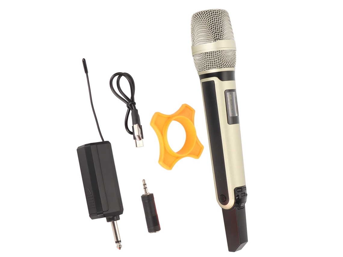 Sistema De Microfone Sem Fio Uhf Dinâmico Com Cancelamento De Ruído Inteligente Para Karaokê E Transmissão Ao Vivo