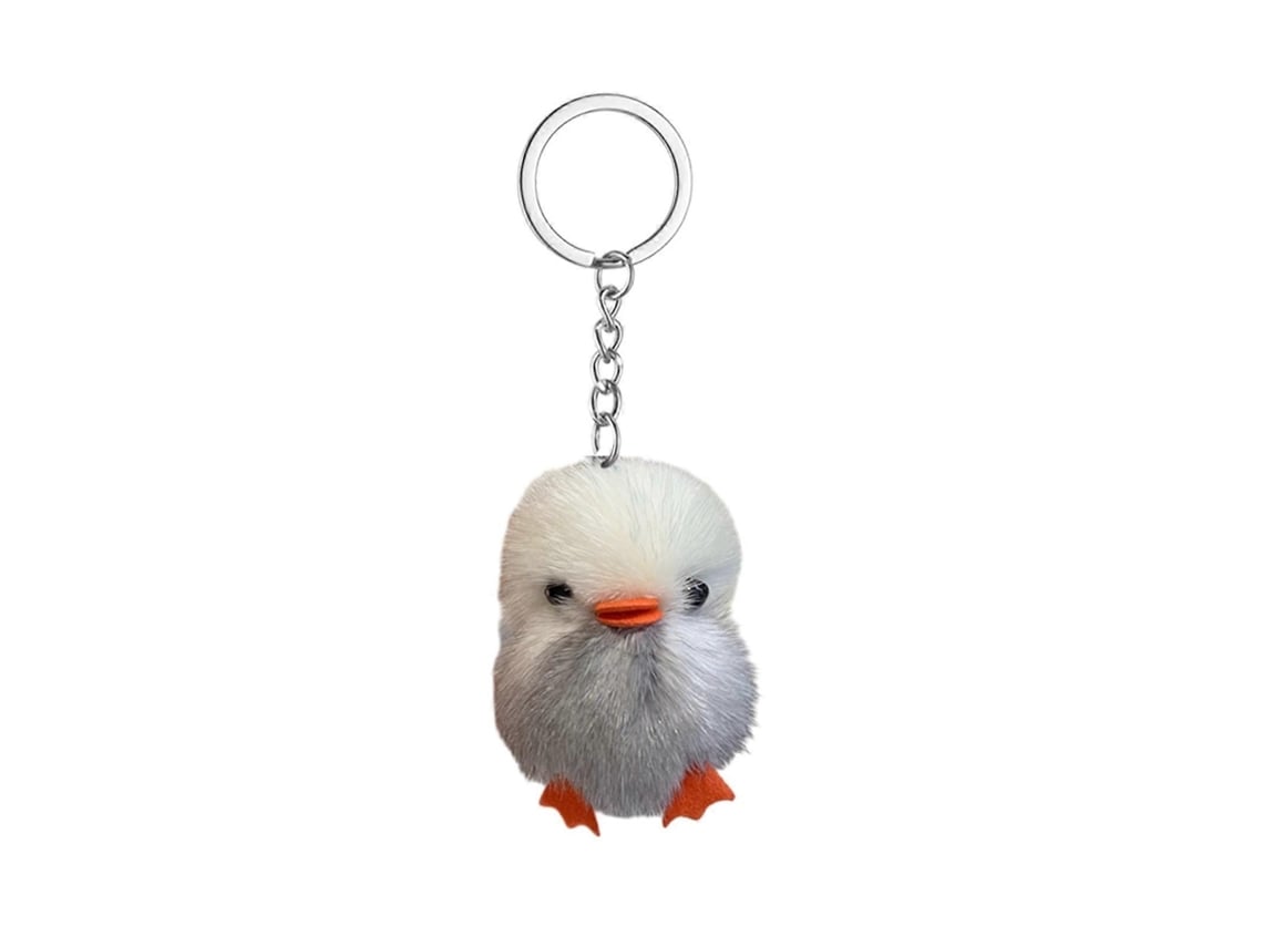 Porta-chaves Anti-perda – Pato De Pelúcia Macio Com Corrente Para Celular – Para Viagens E Uso Diário