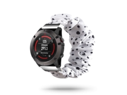 Correa Garmin D2 Delta Pulsera Scrunchie Negro y Blanco