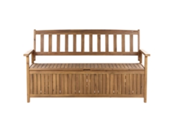 Banco de jardín BELIANI Sovana de Madera de acacia Madera clara 160x60x91