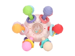 Juguete sensorial para la dentición de bebés, pelota para la dentición con cascabel, juguete sensorial para la dentición de bebés.