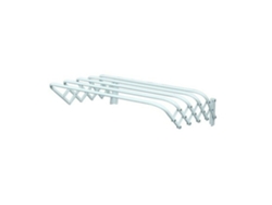 Tendedero De Pared Extensible Para Ropa Baños Interior Exterior 3M Blanco MSV