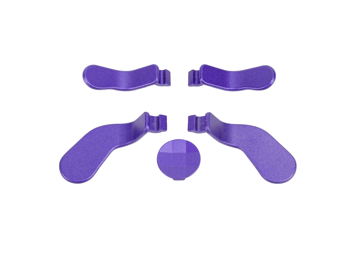 Palancas Y Púas De Acero Inoxidable Para Mando Elite Series 2, Color Morado Oscuro.