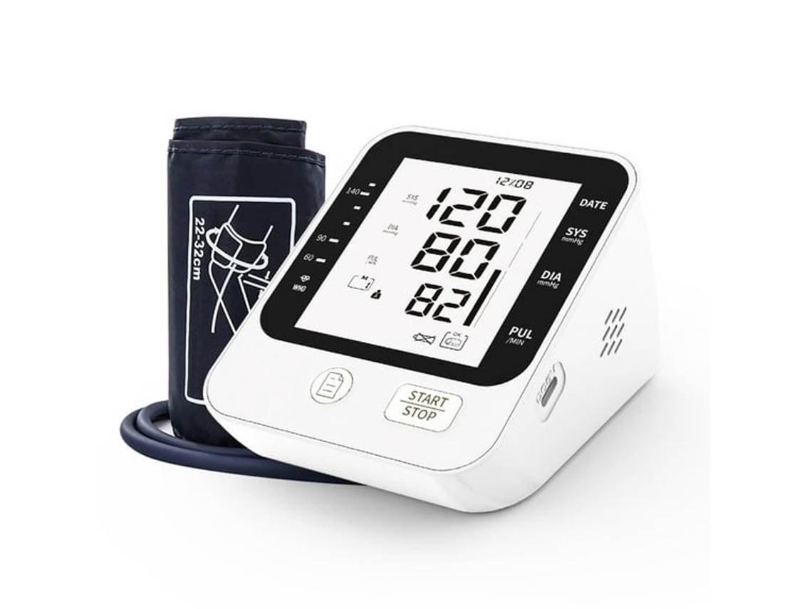 Monitor electrónico de presión arterial para uso doméstico con función de memoria y brazalete Hexinyigjly
