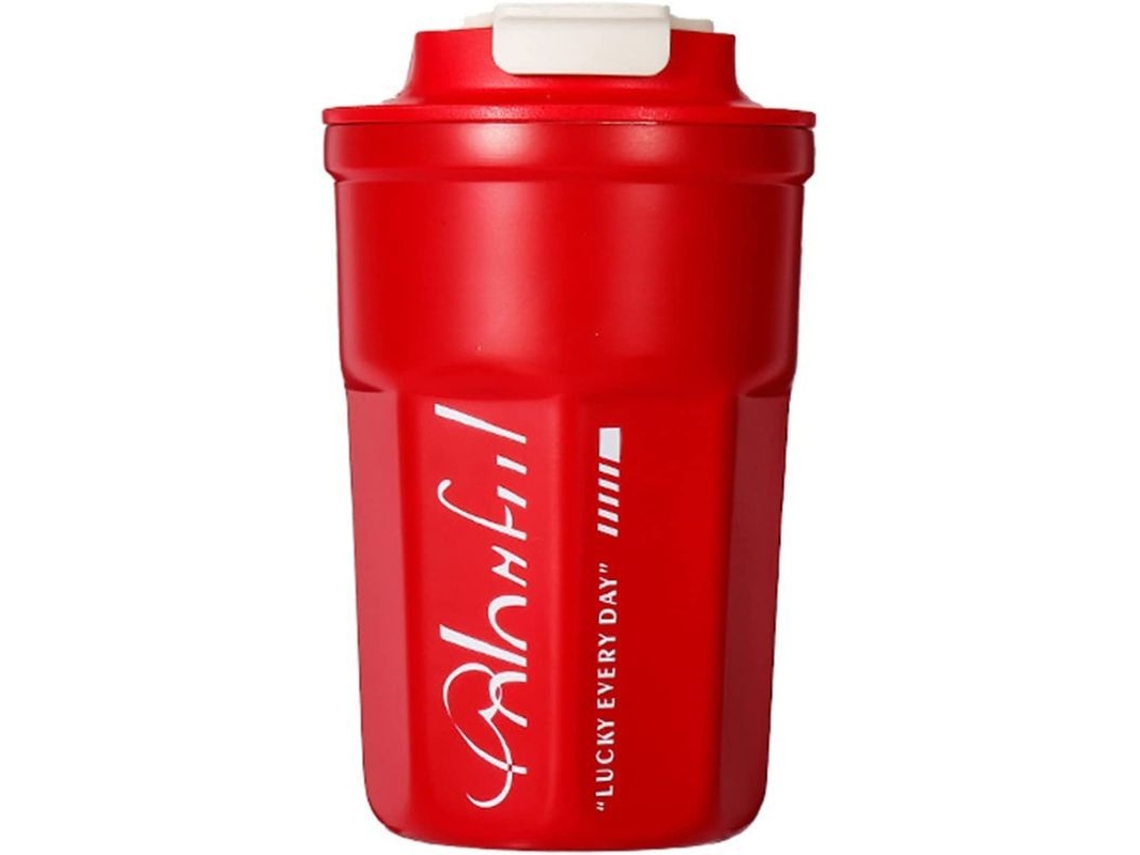 Taza Térmica A Prueba De Fugas De 400 Ml, Fácil De Limpiar, Acero Inoxidable 316, Base Antideslizante.