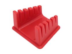 Porta Alambre De Soldadura Con 5 Ranuras Base Magnética Plástico Grueso Para Cables 30awg A 12awg Rojo