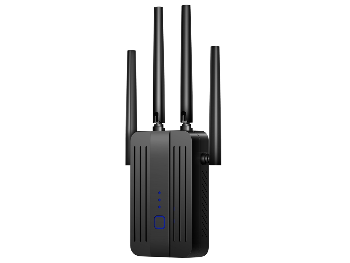 Repetidor WiFi de 1200 Mbps, banda dual, 2,4 GHz/5,0 GHz, amplificador de señal WiFi inalámbrico, color negro, Digitallab