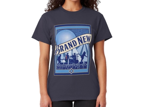 Camiseta ROCKINSTONE Brand New Ale Clean Algodón para Hombre (2XL - Azul)