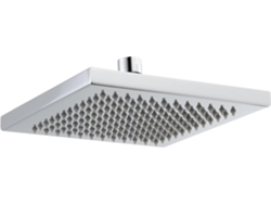 Cabezal de ducha de lluvia Arzo Metal Rp53496, 7-1/5,1 cm de ancho, con salida táctil transparente, acabado cromado, 2,5 GPM (aproximadamente 8,5 litros por minuto)