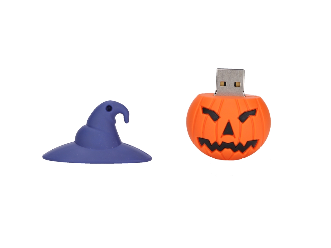 Memoria Usb 2.0 128gb Disco Flash Cute Calabaza Monstruo Almacenamiento Móvil Pumpkin Head