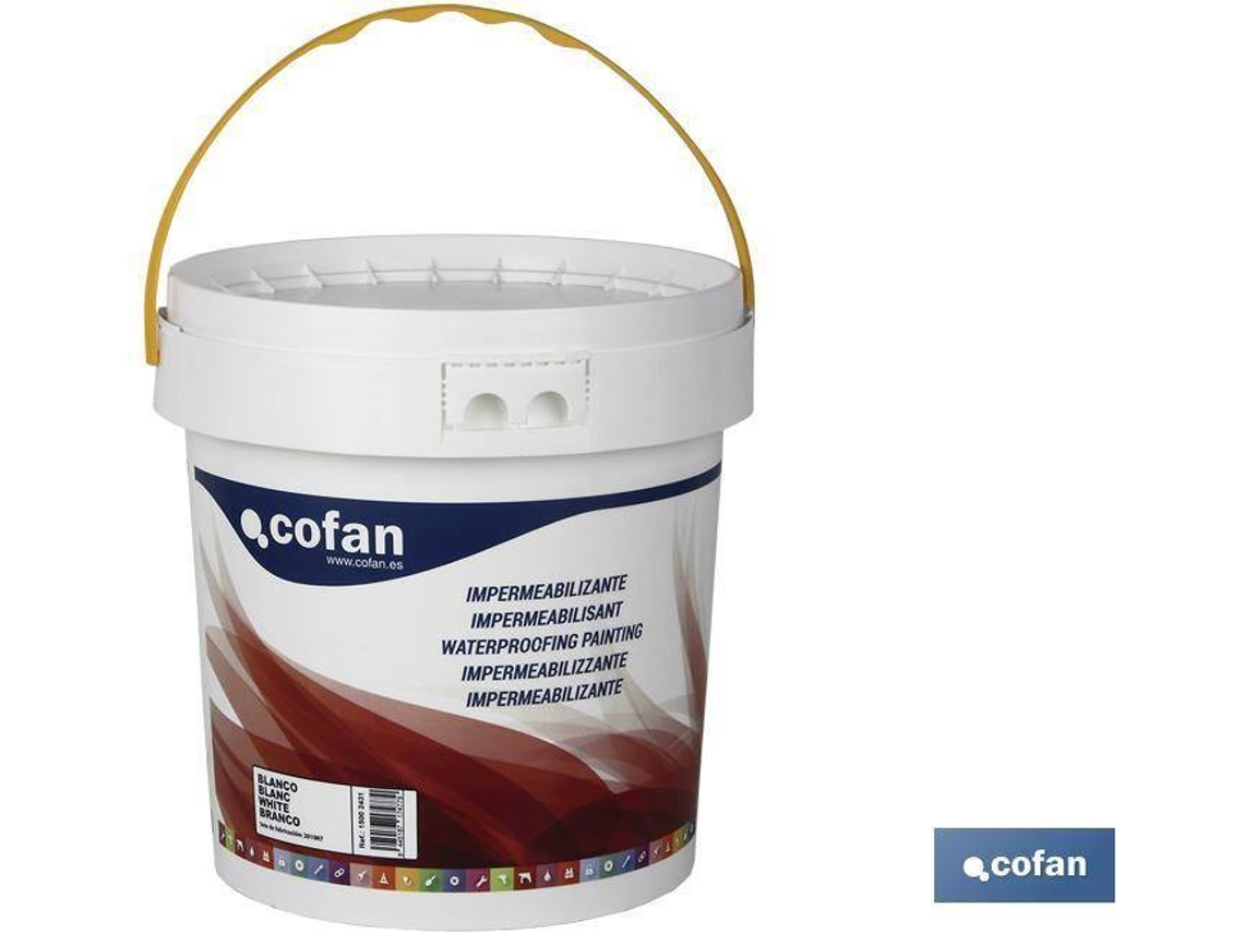 Revestimiento Impermeabilizante para Interior y Exterior COFAN  Blanco (12L)